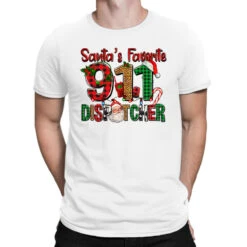 Santa's Favorite 911 Dispatcher For Christmas T-Shirt