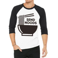 Send Noods Ramen 3/4 Sleeve Shirt