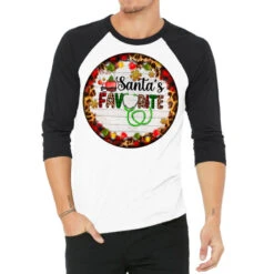 Santa's Favorite Custom Medical Occupation 3/4 Sleeve Shirt