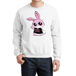 Punk Rock Bunny Crewneck Sweatshirt