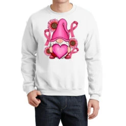 Breast Cancer Gnomes Crewneck Sweatshirt