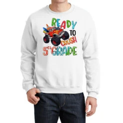 Ready To Crush Fifth Grade Crewneck Sweatshirt