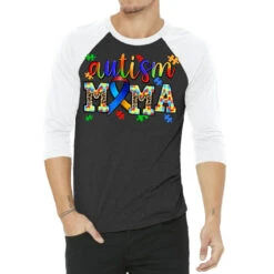 Autism Mama 3/4 Sleeve Shirt
