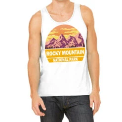 Vintage Rocky Mountains National Park Colorado Cam Tank Top