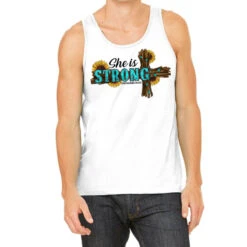 She Is Strong Western Cross Tank Top