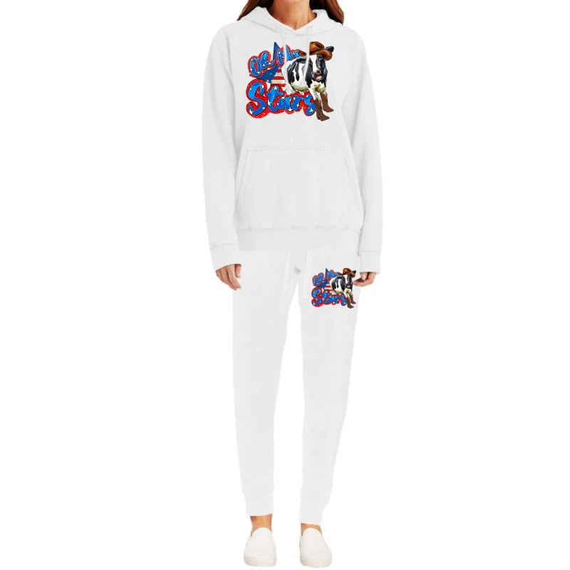 Oh My Stars Cow Hoodie & Jogger Set - Image 2