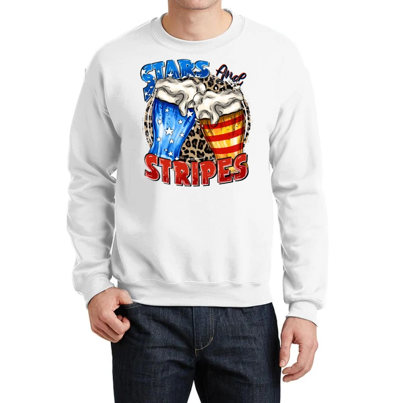Stars And Stripes Beer Crewneck Sweatshirt