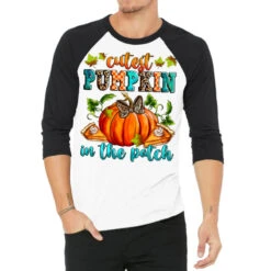 Cutest Pumpkin In The Patch 3/4 Sleeve Shirt