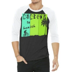 Cycling To Healh 3/4 Sleeve Shirt
