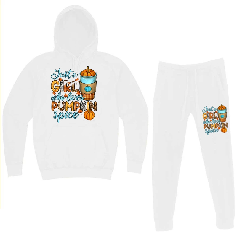Just A Girl Who Loves Pumpkin Spice Hoodie & Jogger Set - Image 3