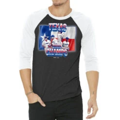 Texas Baseball 2023 World Champions 3/4 Sleeve Shirt